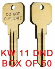 Kwikset Kw11 Dnd Do Not Duplicate Key Blanks - 50 Keys - 6-pin Key