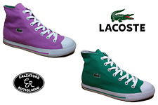 Lacoste Scarpe Donna Sneakers L27 Mid Res Tela Fucsia E Verde 7-29spw1010
