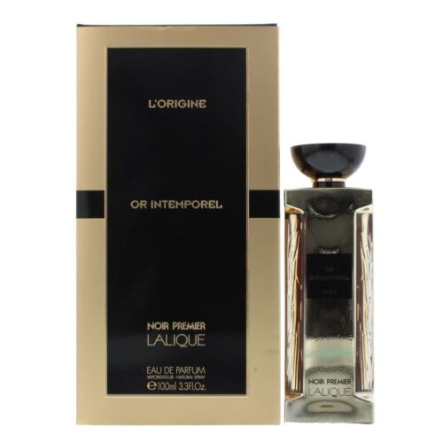 Lalique Or Intemporelle 100ml Edp Spray Noir Premier Collection - New & Boxed