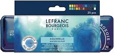 Lefranc Bourgeois 301446 - Watercolour (aquarelle) Set Of 24 + Cartes Postales
