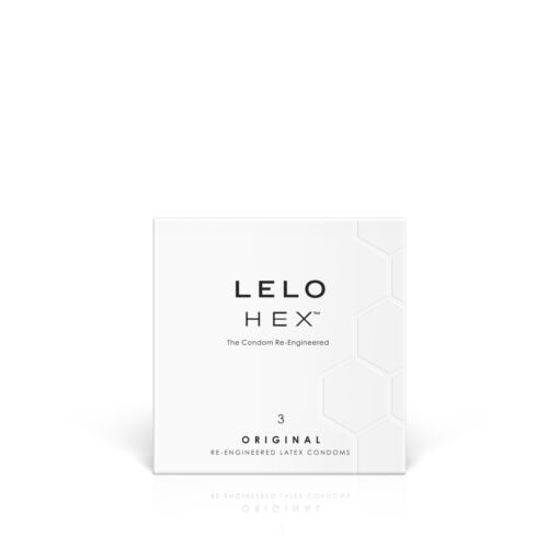 Lelo Hex Original Ultra Thin Hexagonal Structure Lubricated Condom 54mm