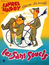 Les Sans Soucis, Laurel Et Hardy-repro Affiche Sur Toile En 340g (60x80)