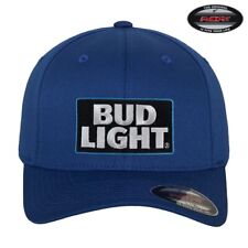 Licence Officielle Bud Light Logo Patch Flexfit Casquette Baseball
