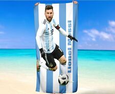 Lionel Messi Argentine Football Serviette De Plage Cadeau De Football
