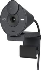 Logitech Brio 300 Webcam Streaming Full Hd Avec Confidentialité, Usb-c, Graphite