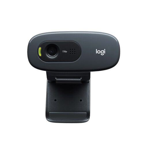 Logitech C270 Hd Webcam, Hd 720p/30fps For Streaming Chatting Video Calls Zoom