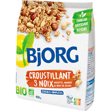 Lot De 2 - Bjorg - Céréales Croustillant 3 Noix Bio - Mueslis Et Avoines - Paque
