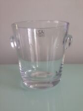 Lsa International Handcrafted & Mouthblown In Poland Glass Ice Bucket