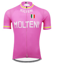 Maillot Molteni Rose Eddy Merckx Cycliste Retro Vintage Classic Cyclism Giro 