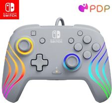 Manette Filaire Afterglow Wave Grise Pdp Nintendo Switch
