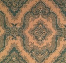 Manuel Canovas Sultana Turquoise Natural Linen Remnant New
