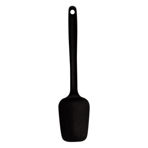 Mastrad Silicone Spoon, Kitchen Scraper, Spoon, Kitchen Utensil, Silicone, Black