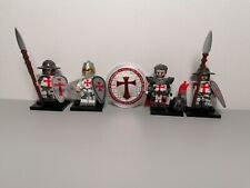 Medieval Templar Minifigure Lot With Coin 