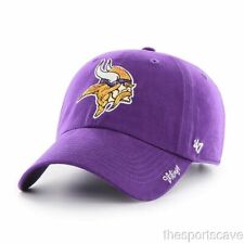 Minnesota Vikings Womens Hat New '47 Brand Clean Up Adjustable Sparkle Sequin
