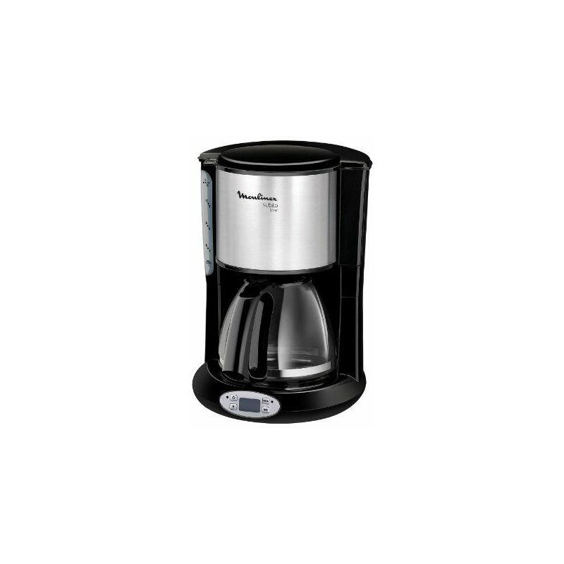 moulinex fg362810 freestanding drip coffee maker 1.2l 15cups ,stainless steel coffee maker - black