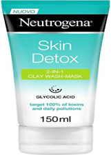 Neutrogena Exfoliant Visage, Skin Detox, Masque Purifiant Argile, 150 Ml