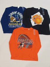New Lot Of 3 Boys’ The Children’s Place L/s Sport Graphic Shirts, X-small 4