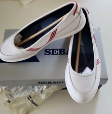 New Sebago Calypso Skimmer White Casual Boat Woman Shoes, Size 7m