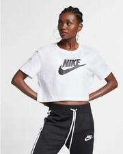 Nike T-shirt Réduit Vêtement De Sport Essential, Femme - 100 (blanc/noir)