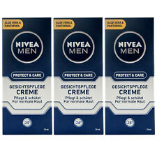 Nivea Hommes Protection & Soin Du Visage Crème 3 X 75ml Avec Aloe Vera