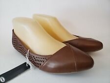 Nwt Dr. Scholl's Brown Memory Foam Cool Fit Flats Women's Sip On Shoes Sz 8 M