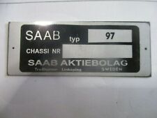 Panneau Type Id-plaque Saab Sonett Type 97 Bouclier