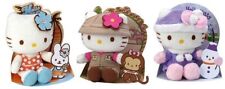 Petite Peluche Hello Kitty à La Plage / à La Neige Ou Safari - 15 Cm -