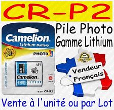 Piles Photo Lithium 6v : Cr-p2 223 Dl223a Crp2 ( Vente à L'unité Ou Par Lot )