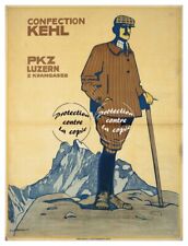 Poster Hq 40x60cm D'une Affiche Vintage Publicité Confection Kehl Luzern