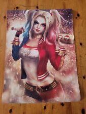 Poster Sur Toile Harley Quinn Dc Comics Décoration Murale Sans Cadre 50 X 69 Cm