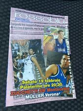 Programma Ufficiale Zucchetti Montecatini Muller Verona Basket 99-00 Serie A1
