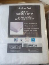 Protège Matelas Vent Du Sud Softy Coton Molleton 180 X 200 X 30 Cm