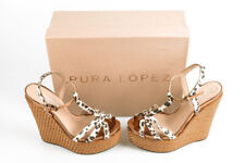 Pura Lopez Sandales Chaussures Chaussures Compensées Femme Blanc Ad227
