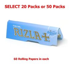 Rizla Mince Ciel Bleu Taille Standard Papier à Rouler Lent Burn -sélectionnez 20