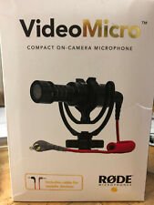 Rode Videomicro Compact Oncamera Microphone Made In Australia W/cable For Mobile