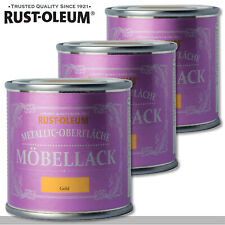 Rust-oleum 3x125 Ml Métallique Surface Vernis Meubles Or Shabby Rustoleum Chalky