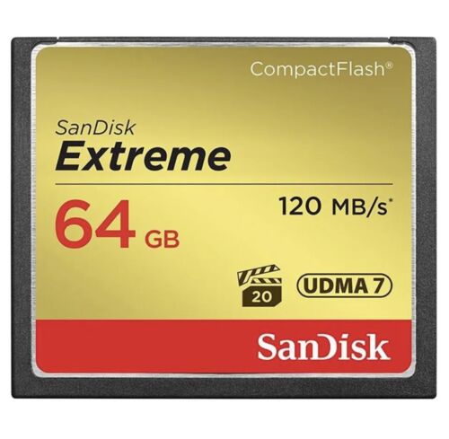 Sandisk Cf Extreme 64gb 64gb - Compact Flash - 120mb/s - 85mb/s - Black