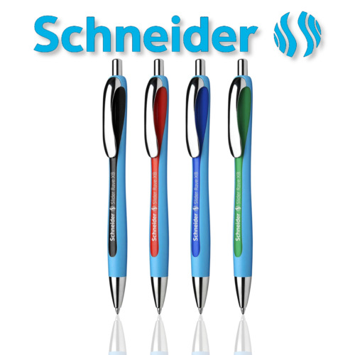 Schneider Rave Xb Retractable Ballpoint Pen, 1.4mm, Black Ink