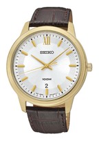 seiko bracelet de montre sur036p1 / 6n42 00a0 / l08dz20 cuir 20mm, brun