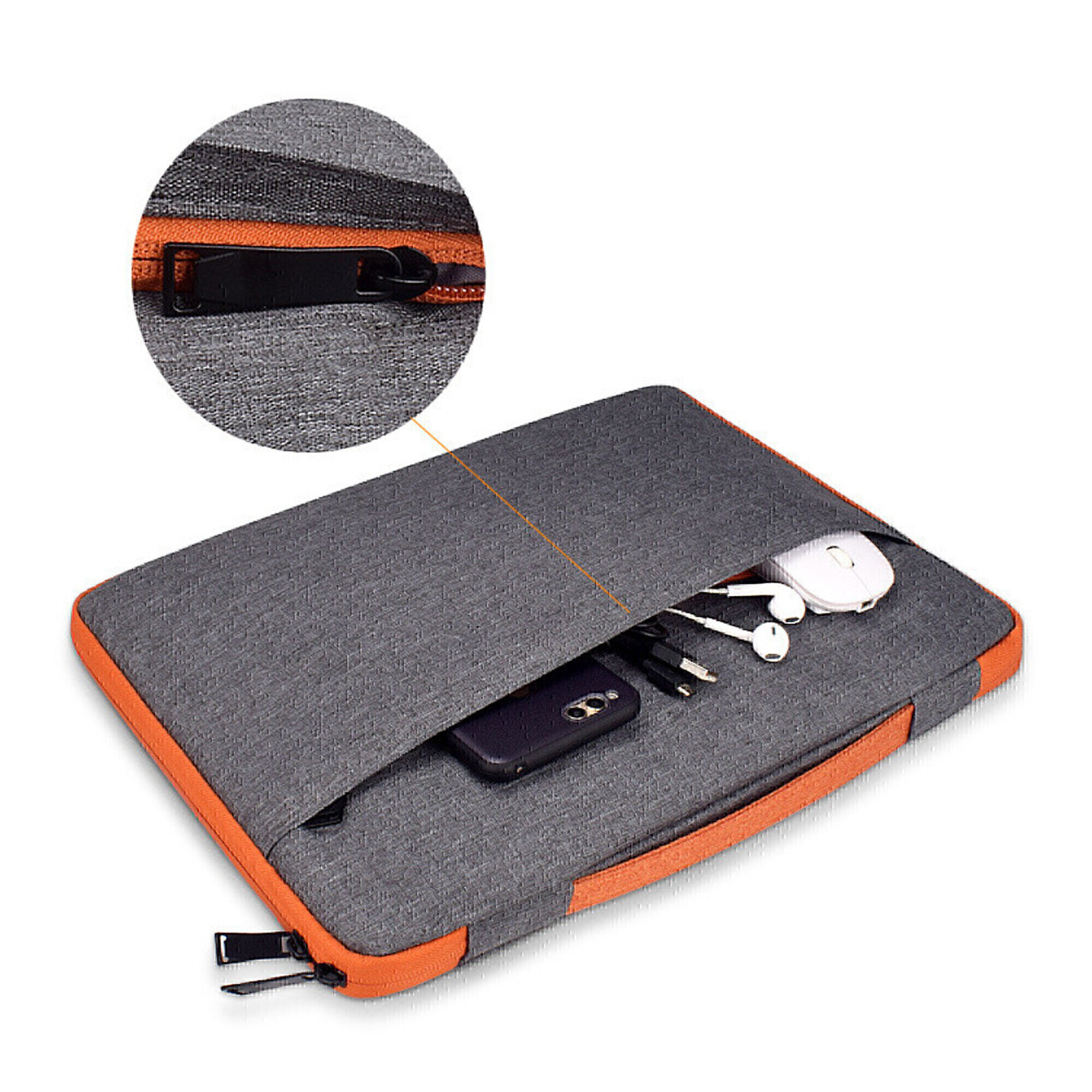 shot case sacoche bord 13' pour pc msi housse protection pochette ordinateur portable 13 pouces (gris) - neuf