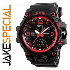Skmei 1155b Black Red Sports Watch - Strikingly Bold, Inspired By G-shock Mud...