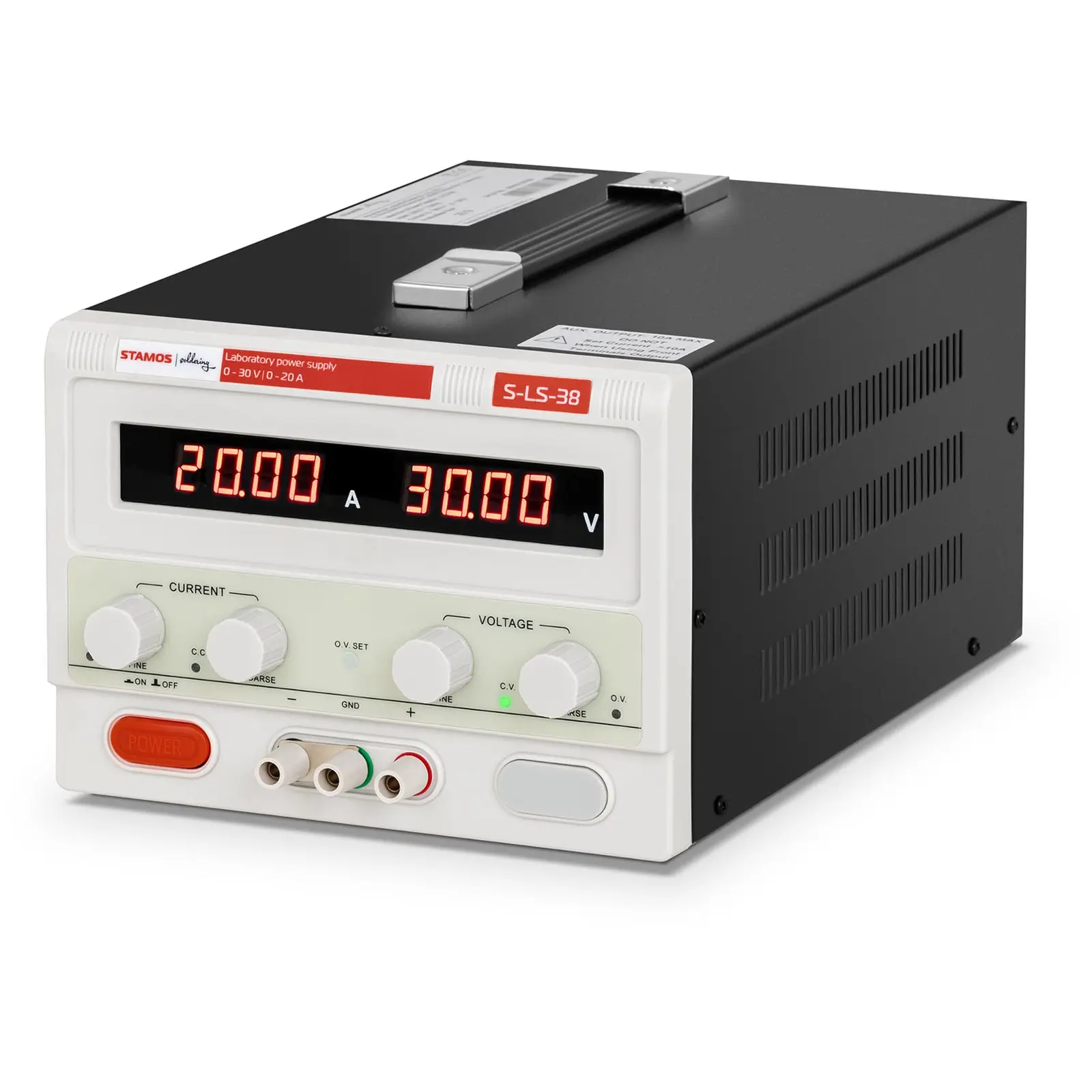 stamos soldering laboratory power supply - 0-30 v - 0-20 a dc - 600 w, oro, uomo