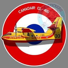 Sticker Canadair Cl-415 Protection Civile Marignane France Avion Pompier Pe127