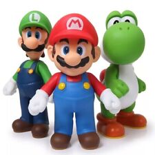  Super Mario Bros Figurines Lot De 3 Pièces Luigi Yoshi Mario Bras Articulé