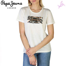 T-shirt Pepe Jeans Caitlin_pl505145 Femme Blanc 124835 Vêtements Original