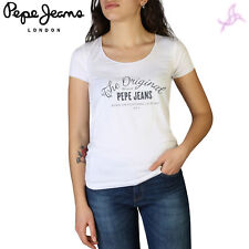 T-shirt Pepe Jeans Cameron_pl505146 Femme Blanc 124877 Vêtements Original