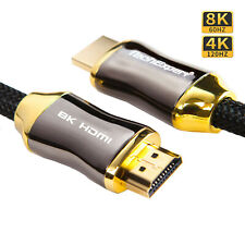Techexpert Cable Hdmi 2.1 8k 4k Professionnel Ultra Hd 2160p Earc Hdr 48gb/sec.