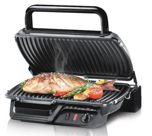 Tefal Gc305012 Ultra Compact Health Electric Grill Classic 2000w Barbecue New