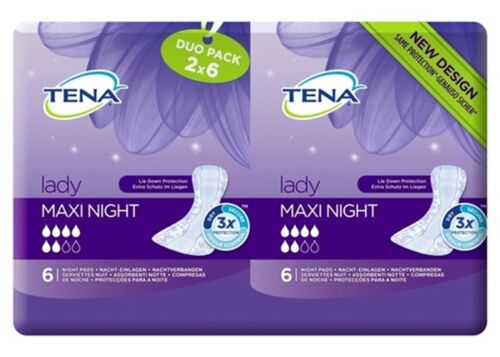 Tena Lady Maxi Night Duo Pack - 2x6