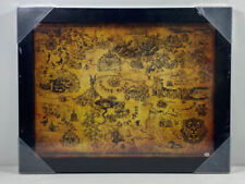The Legend Of Zelda: Hyrule Map 30x40cm Framed Print Japan New